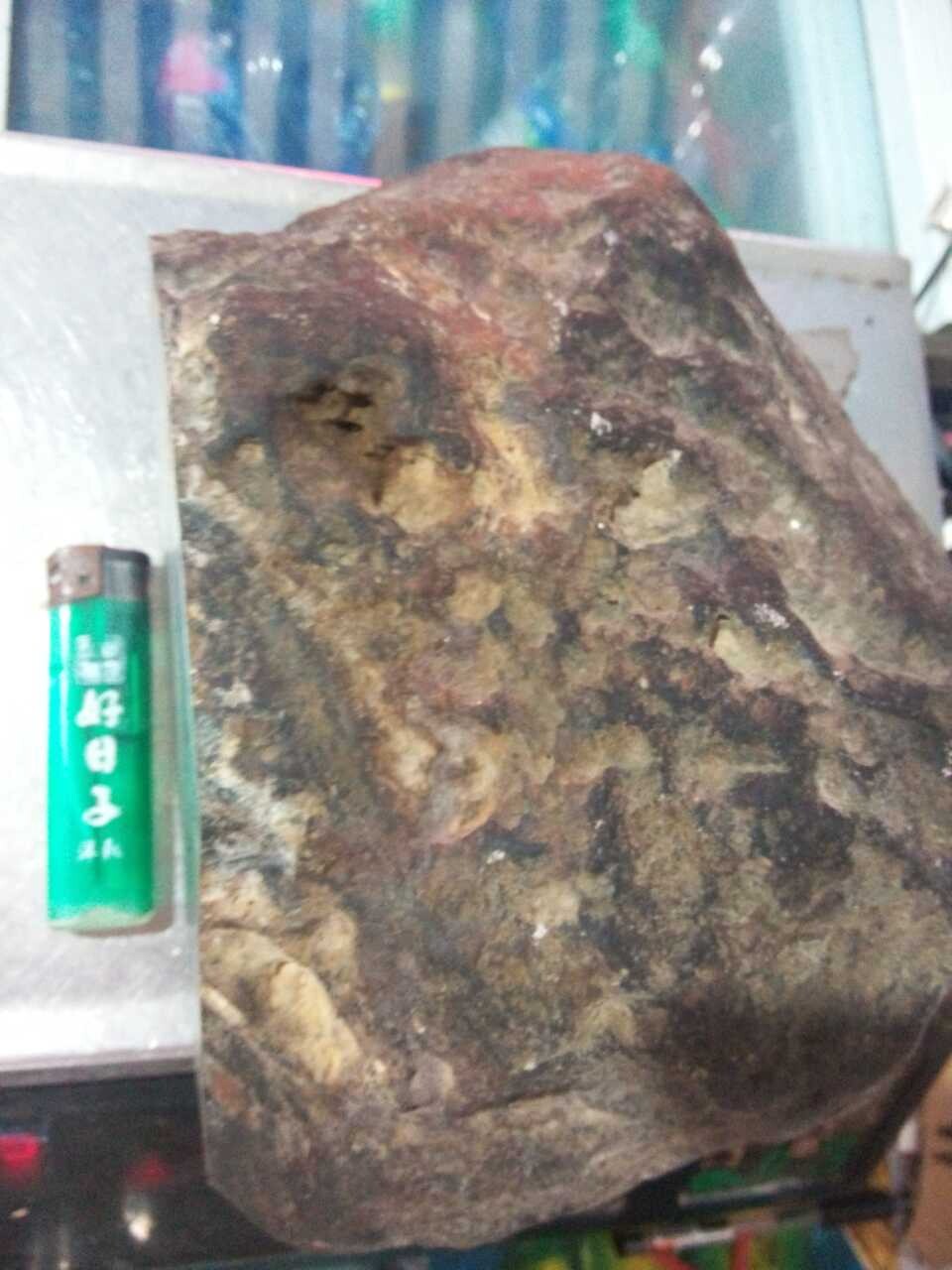石头切面是白色斜长石砾岩吗